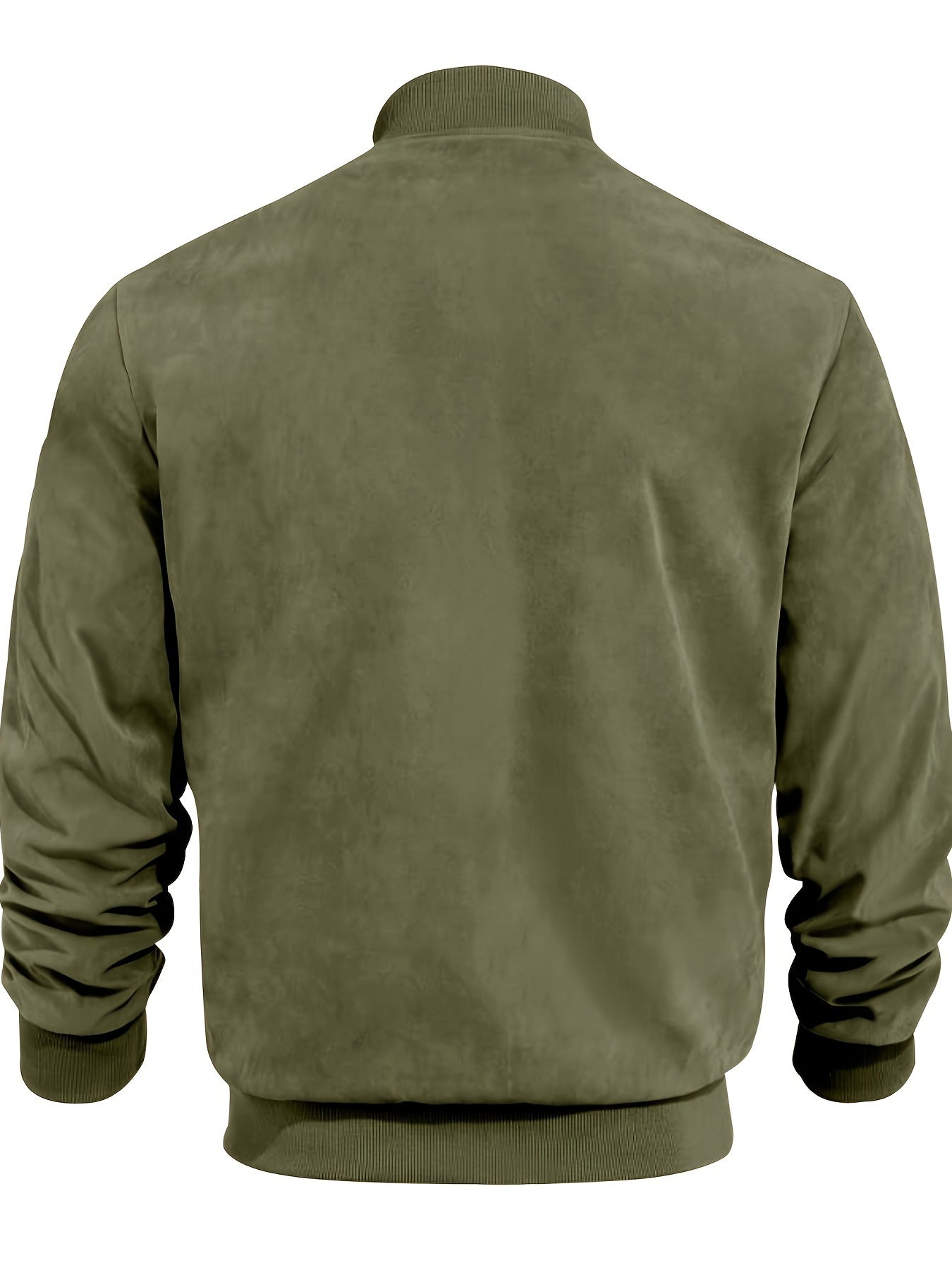 Lars | Retro Herrejakke i Semsket Lær-utseende