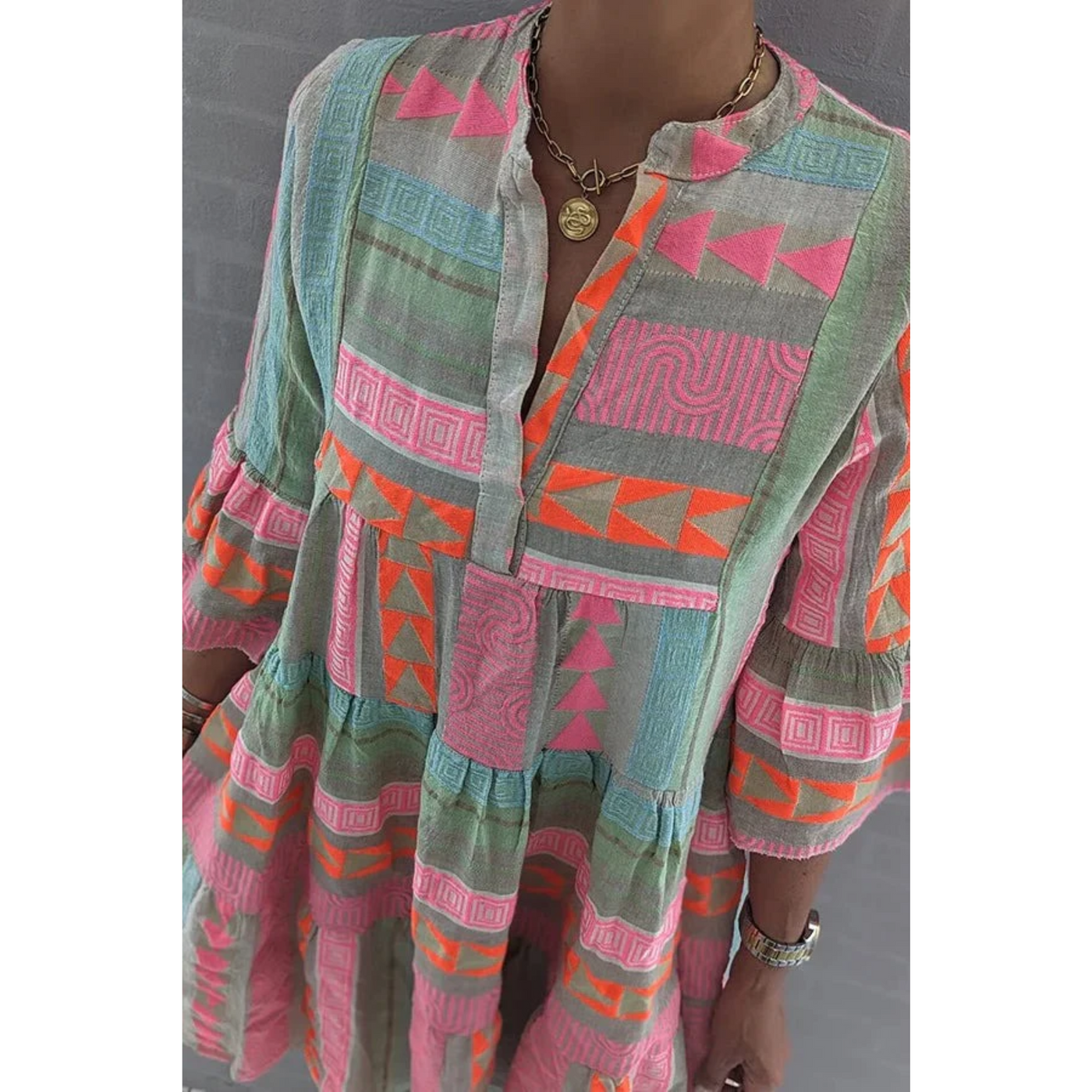 Agnethe | Brodert Sommerkjole Mini