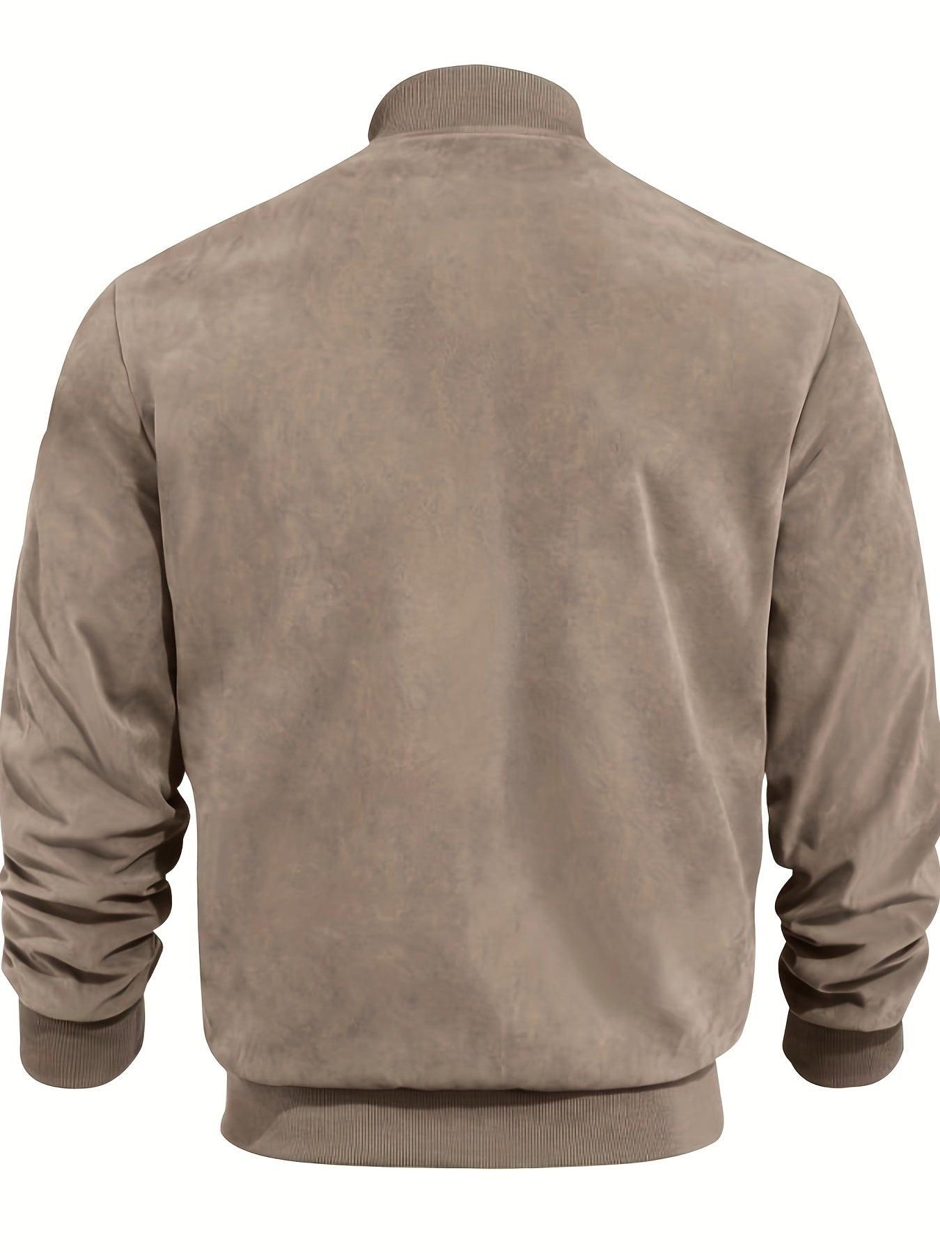 Lars | Retro Herrejakke i Semsket Lær-utseende