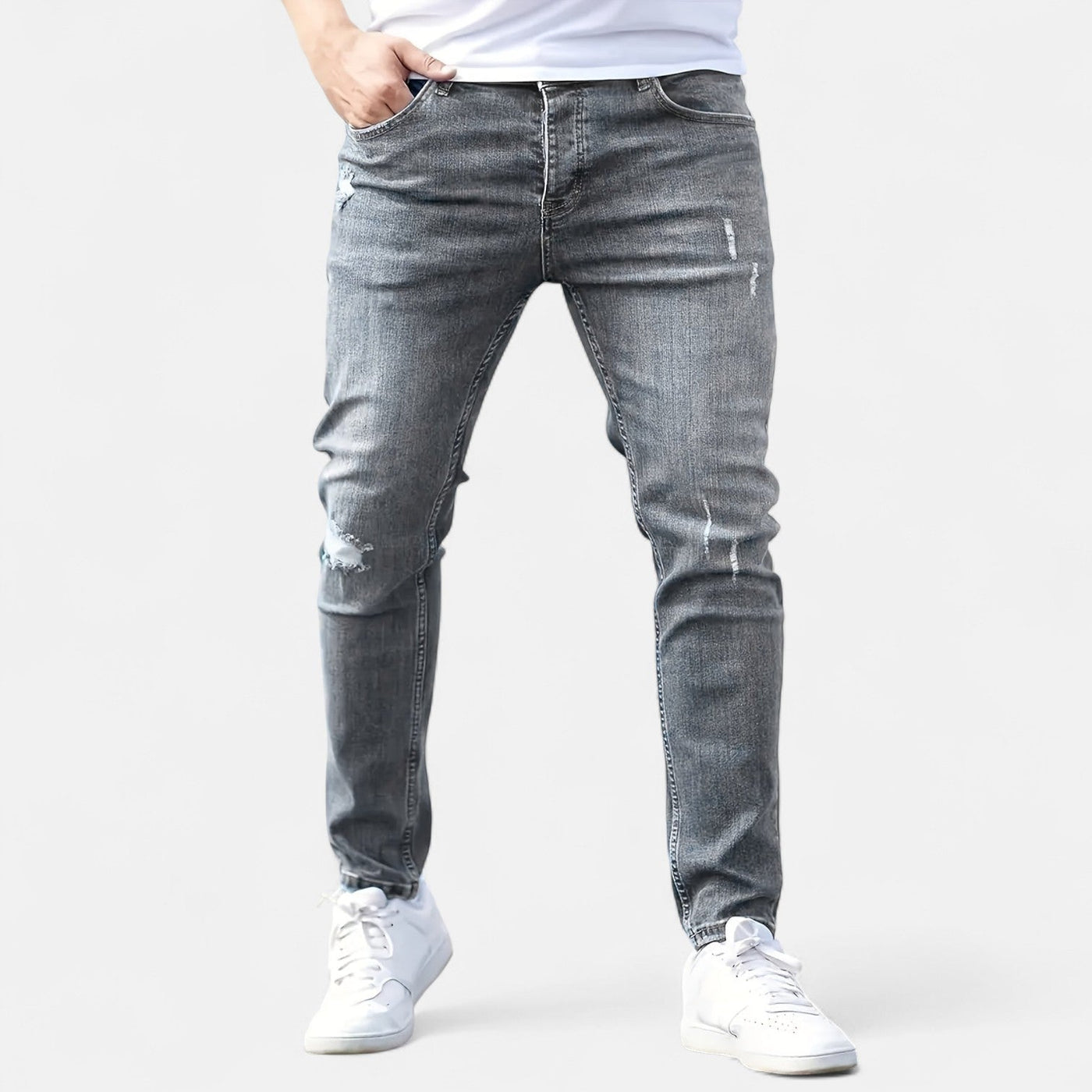 Ermes™ | Slim Fit Jeans med Rivet Design