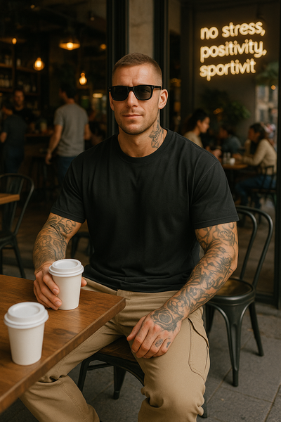 John | Oversized Bomull T-skjorte Sett – 3-pakning