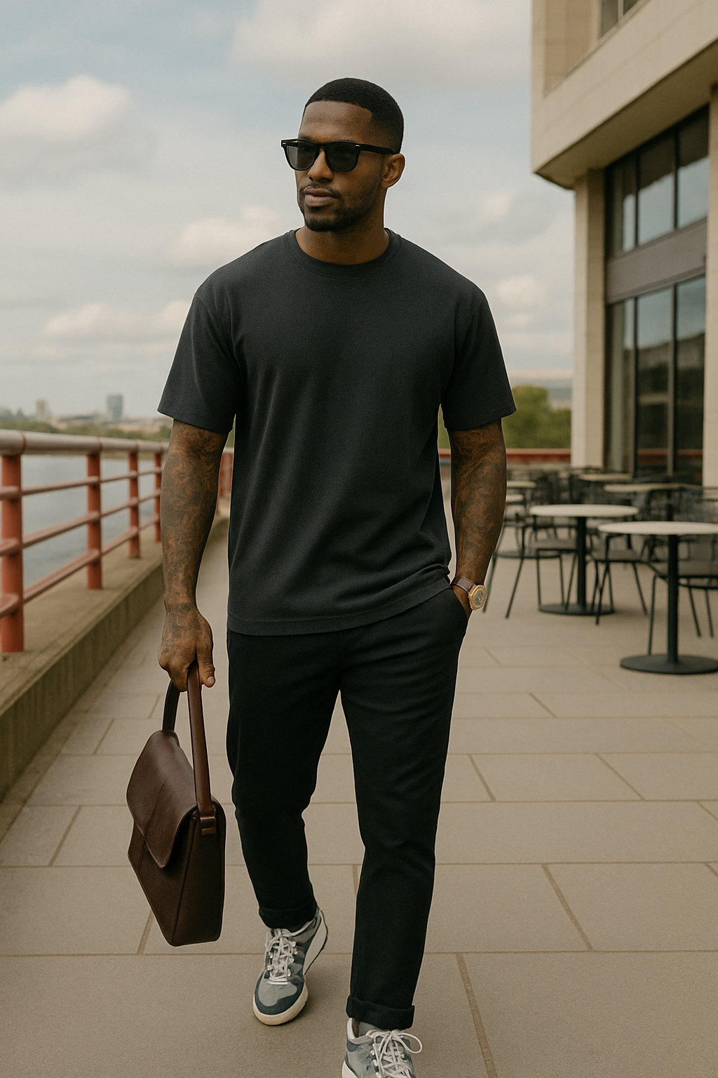 John | Oversized Bomull T-skjorte Sett – 3-pakning