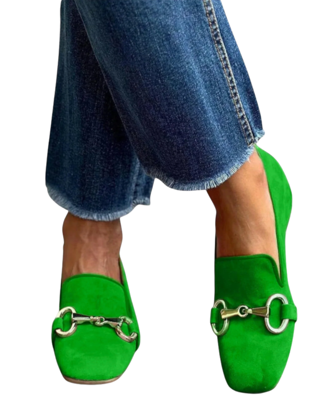 Maria | Loafers med firkantet tå og spenne