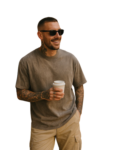 John | Oversized Bomull T-skjorte Sett – 3-pakning