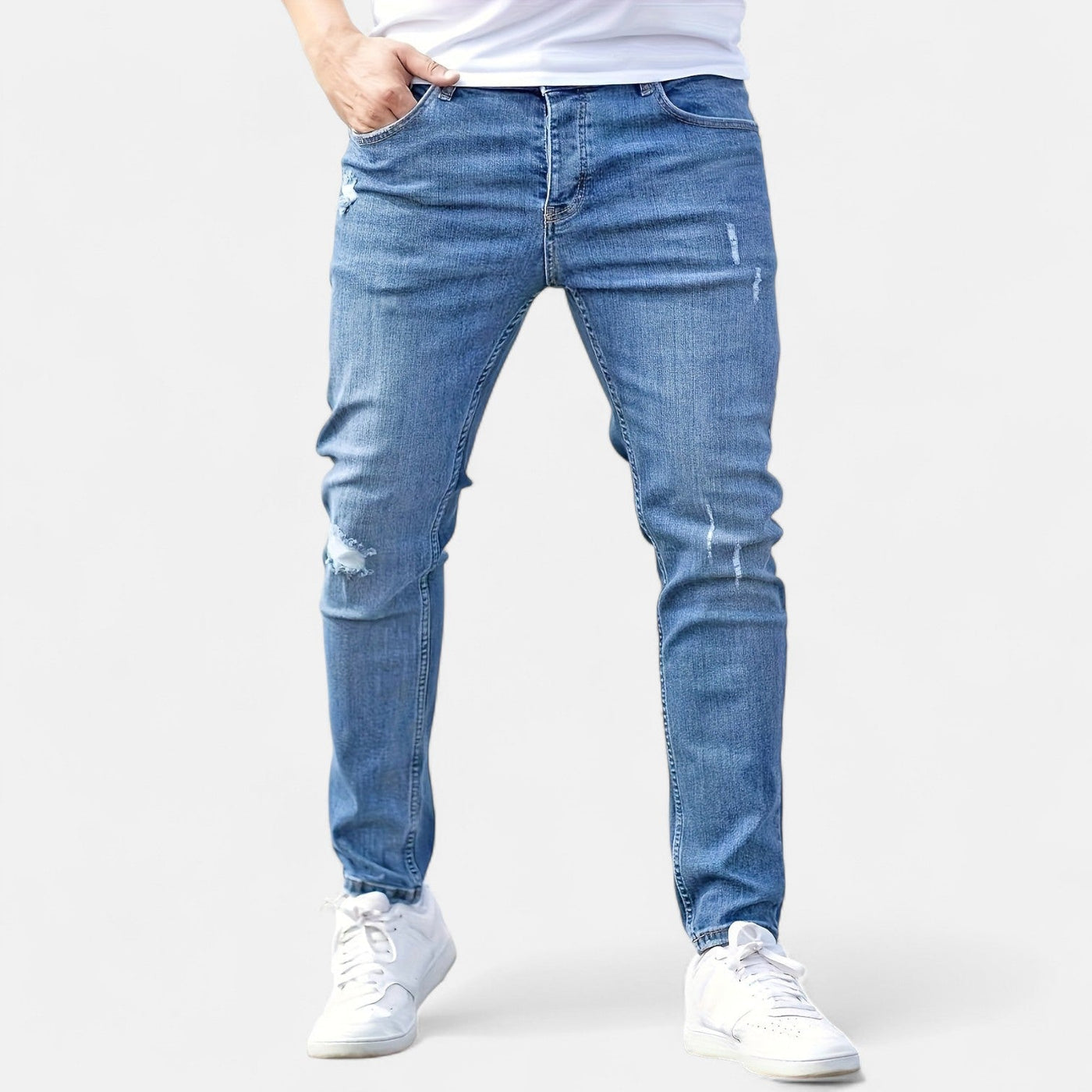 Ermes™ | Slim Fit Jeans med Rivet Design