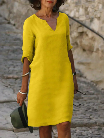 Idunn | Elegant Kjole med V-hals